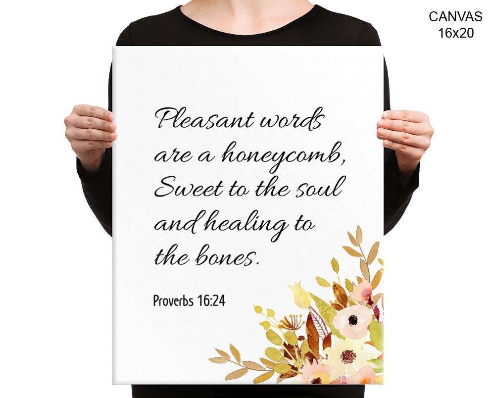 Proverbs Print, Beautiful Wall Art with Frame and Canvas options available Christian Decor