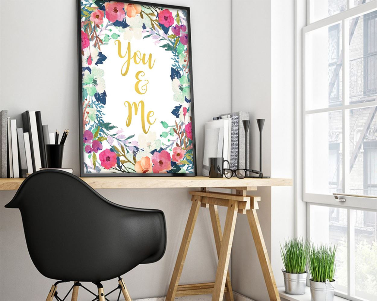 Wall Decor You And Me Printable You And Me Prints You And Me Sign You And Me Printable Art You And Me marriage print typography poster - Digital Download
