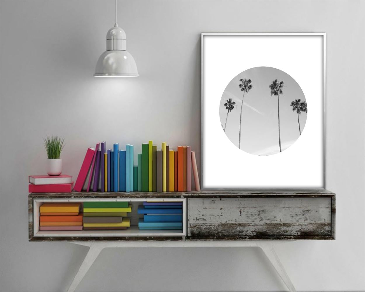 Wall Art Photography Digital Print Palm Poster Art Photography Wall Art Print Palm  Wall Decor Photography black white tropical nature photo - Digital Download