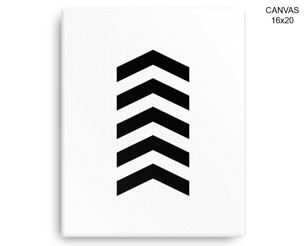 Chevron Scandinavian Print, Beautiful Wall Art with Frame and Canvas options available Decor