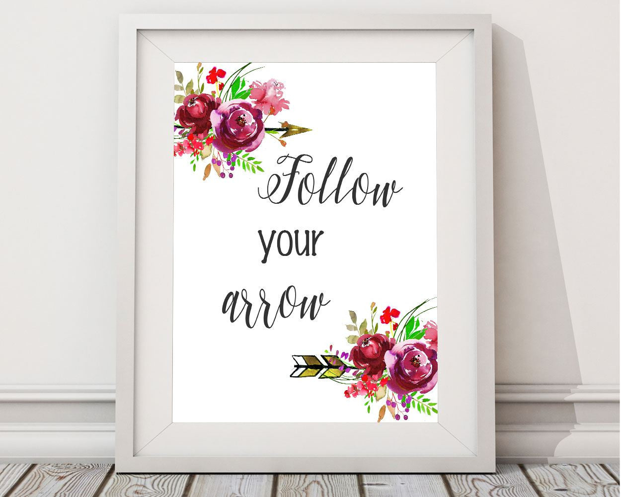 Wall Art Follow Your Arrow Digital Print Follow Your Arrow Poster Art Follow Your Arrow Wall Art Print Follow Your Arrow Wall Decor Follow - Digital Download