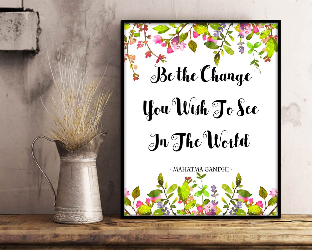 Wall Art Mahatma Gandhi Digital Print Mahatma Gandhi Poster Art Mahatma Gandhi Wall Art Print Mahatma Gandhi Quote Art Mahatma Gandhi Quote - Digital Download