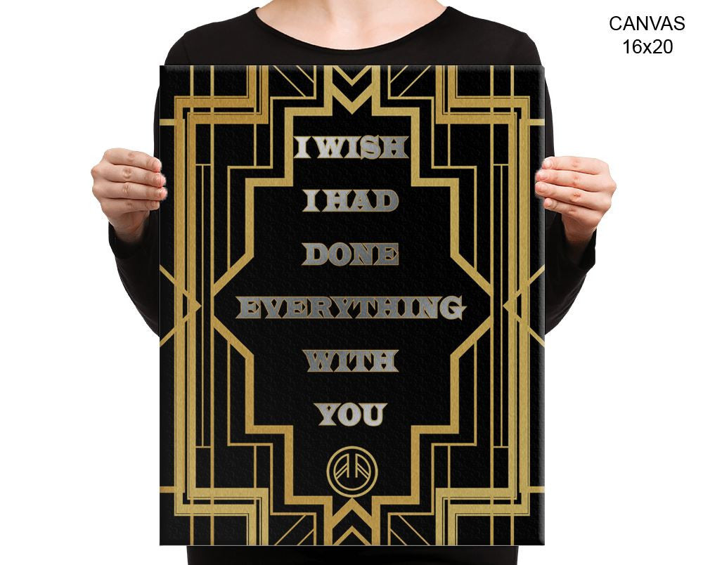 Gatsby Deco Print, Beautiful Wall Art with Frame and Canvas options available Decor