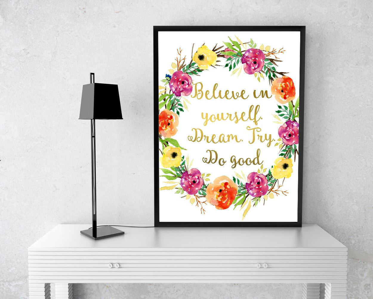 Wall Art Believe Digital Print Believe Poster Art Believe Wall Art Print Believe Optimism Art Believe Optimism Print Believe Wall Decor - Digital Download