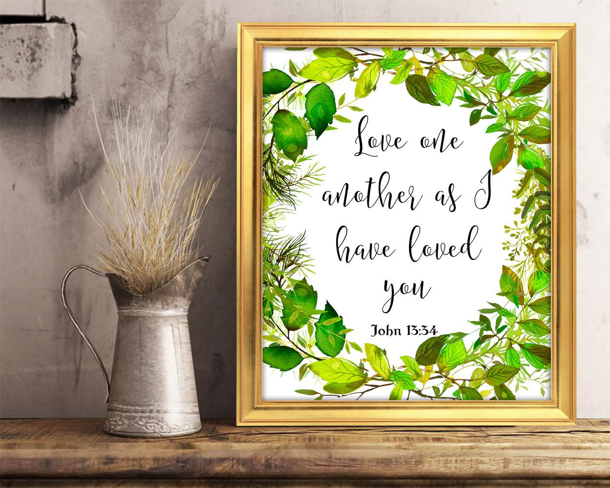 Wall Art Love One Another Digital Print Love One Another Poster Art Love One Another Wall Art Print Love One Another John Art Love One - Digital Download