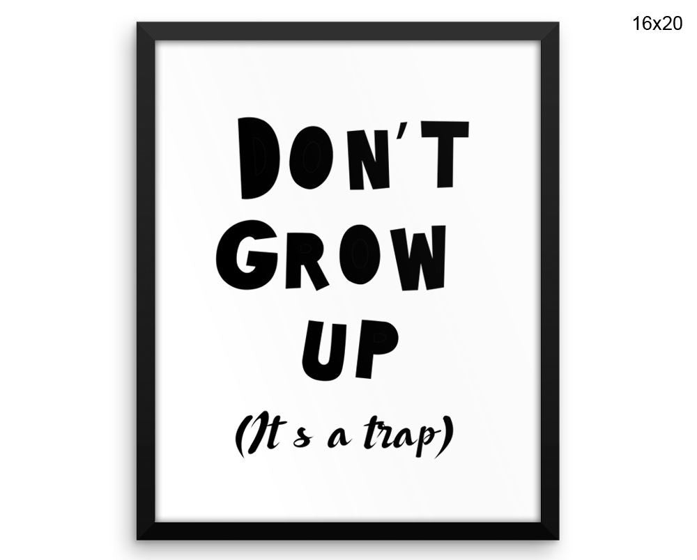 Grow Trap Print, Beautiful Wall Art with Frame and Canvas options available Nursery Decor