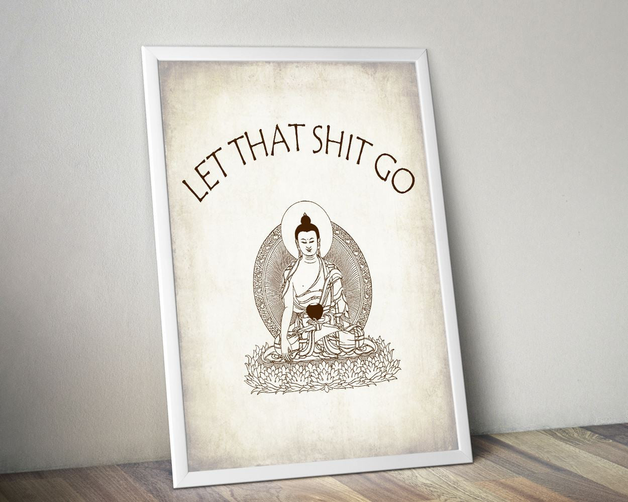 Wall Art Let That Shit Go Digital Print Yoga Poster Art Let That Shit Go Wall Art Print Yoga Wall Decor Let That Shit Go zen let it go - Digital Download