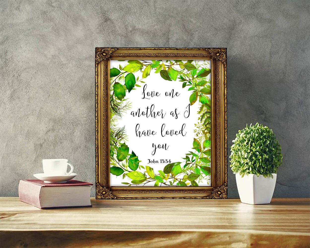 Wall Art Love One Another Digital Print Love One Another Poster Art Love One Another Wall Art Print Love One Another John Art Love One - Digital Download