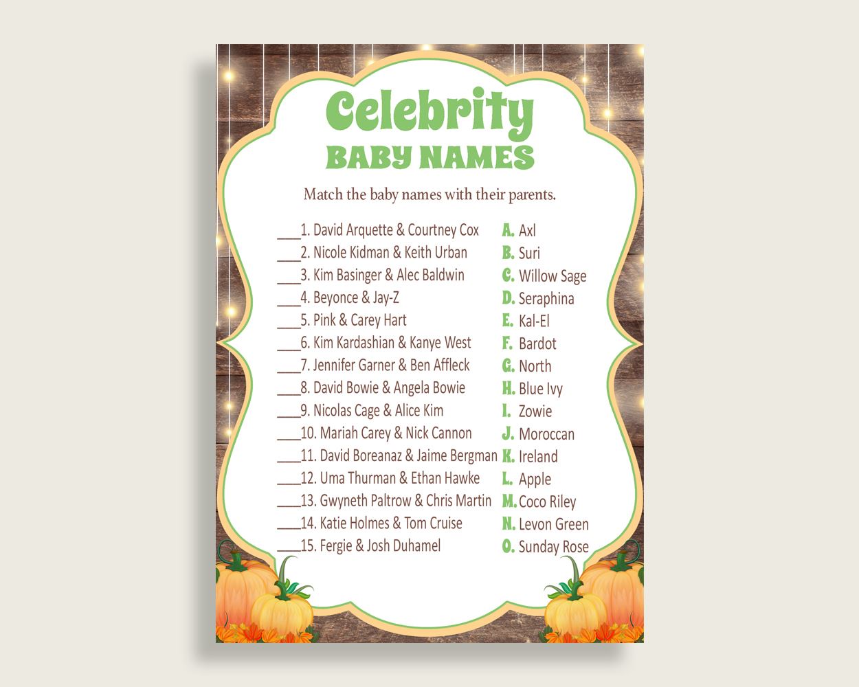 Celebrity Baby Names Baby Shower Celebrity Baby Names Autumn Baby Shower Celebrity Baby Names Baby Shower Autumn Celebrity Baby Names 0QDR3 - Digital Product