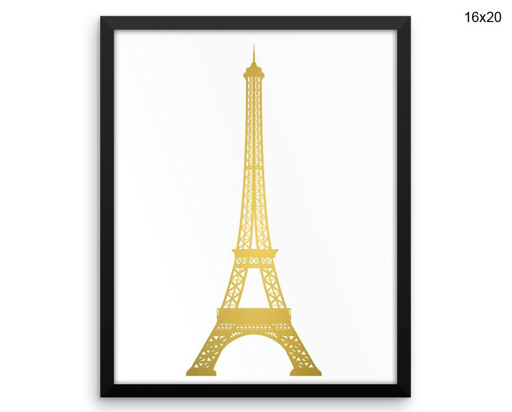 Eiffel Tower Print, Beautiful Wall Art with Frame and Canvas options available Decor