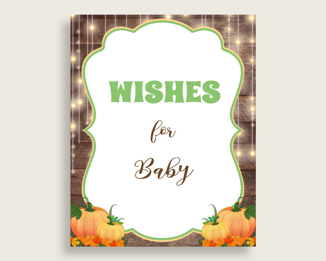Wishes For Baby Baby Shower Wishes For Baby Autumn Baby Shower Wishes For Baby Baby Shower Autumn Wishes For Baby Brown Orange prints 0QDR3 - Digital Product