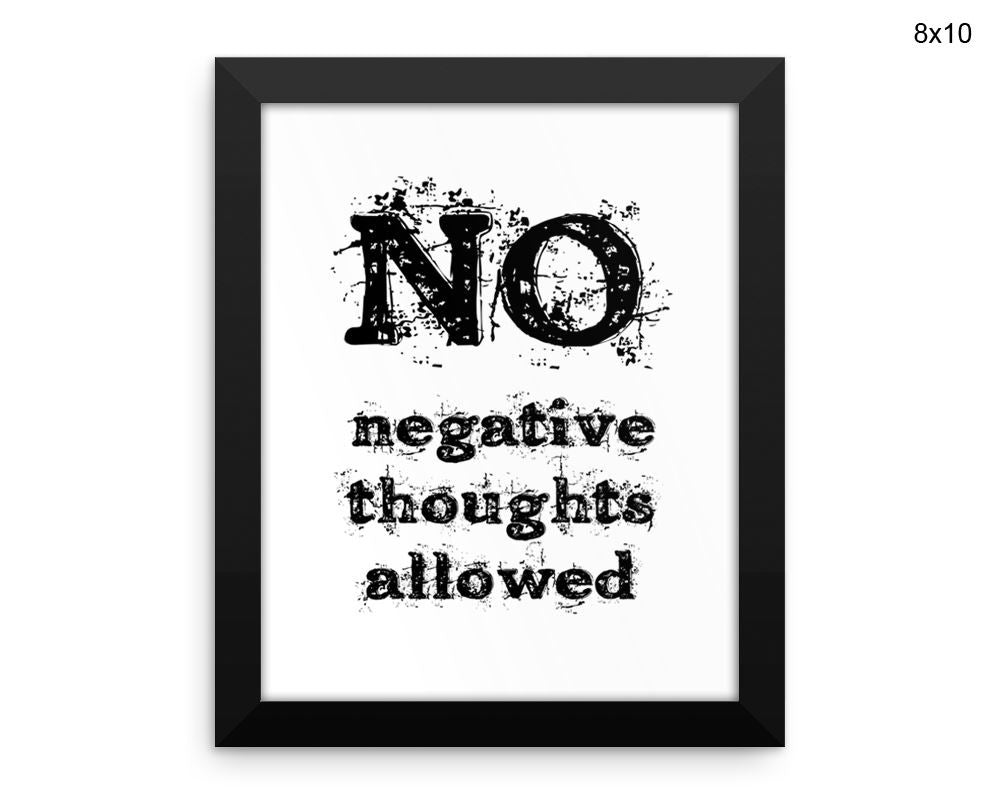 Positivity Print, Beautiful Wall Art with Frame and Canvas options available Gym Decor