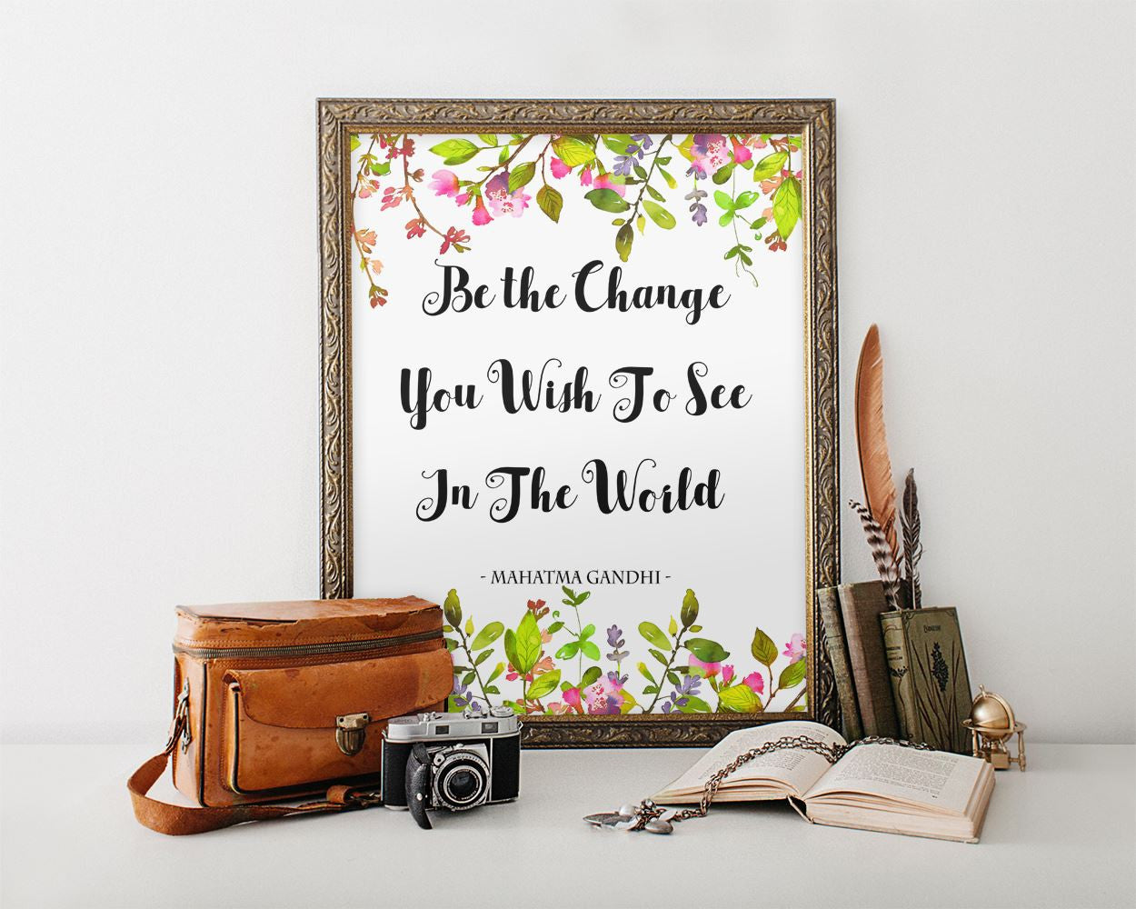 Wall Art Mahatma Gandhi Digital Print Mahatma Gandhi Poster Art Mahatma Gandhi Wall Art Print Mahatma Gandhi Quote Art Mahatma Gandhi Quote - Digital Download