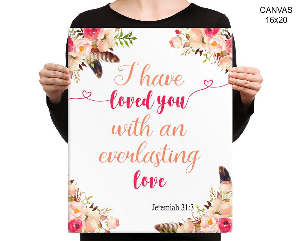 Christian Jeremiah Print, Beautiful Wall Art with Frame and Canvas options available Decor