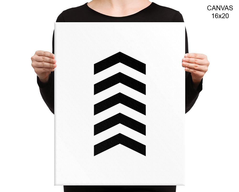 Chevron Scandinavian Print, Beautiful Wall Art with Frame and Canvas options available Decor