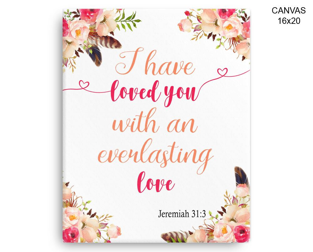 Christian Jeremiah Print, Beautiful Wall Art with Frame and Canvas options available Decor