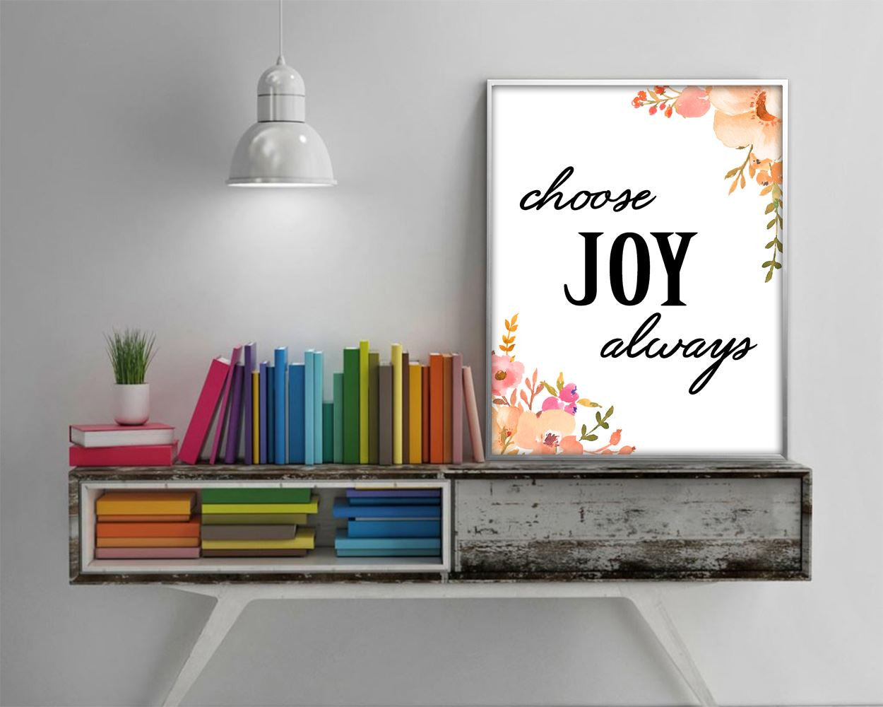 Wall Art Always Digital Print Joy Poster Art Always Wall Art Print Joy Wall Decor Always choose happy quote seek joy printable joyful sign - Digital Download