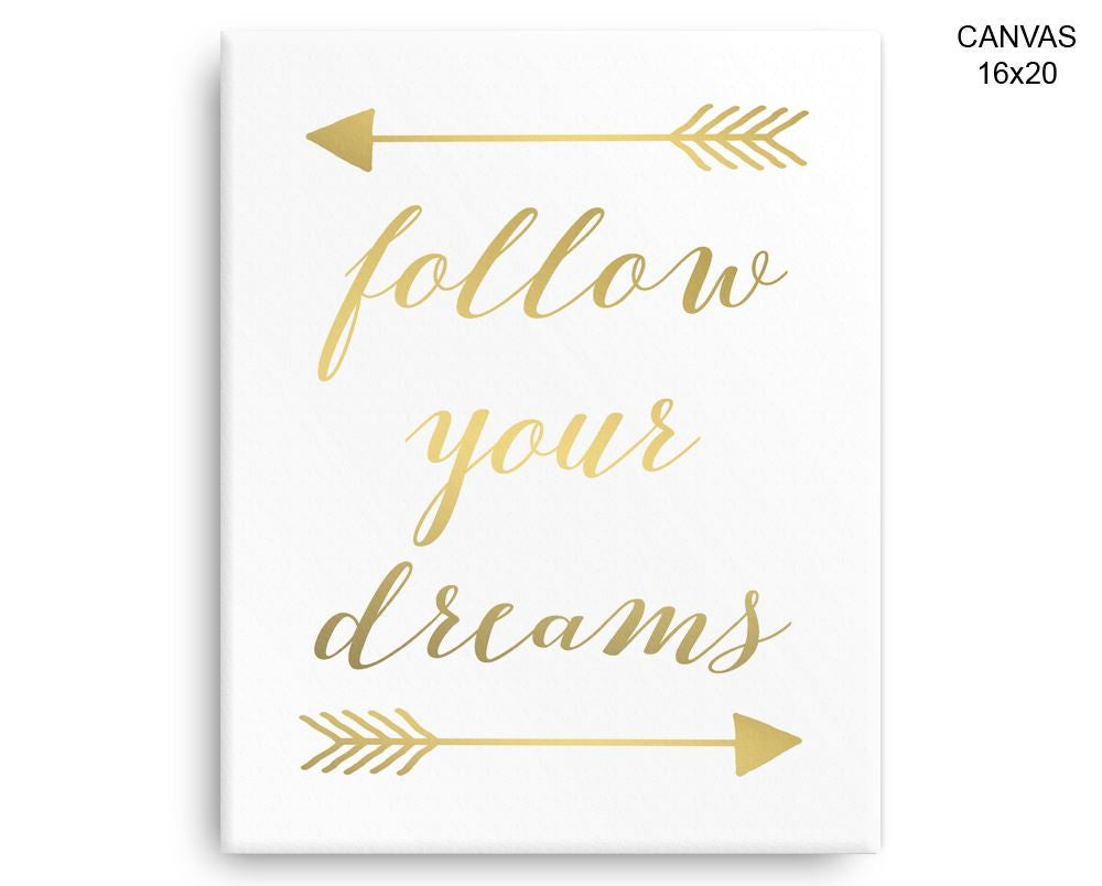 Gold Dreams Print, Beautiful Wall Art with Frame and Canvas options available Present Decor