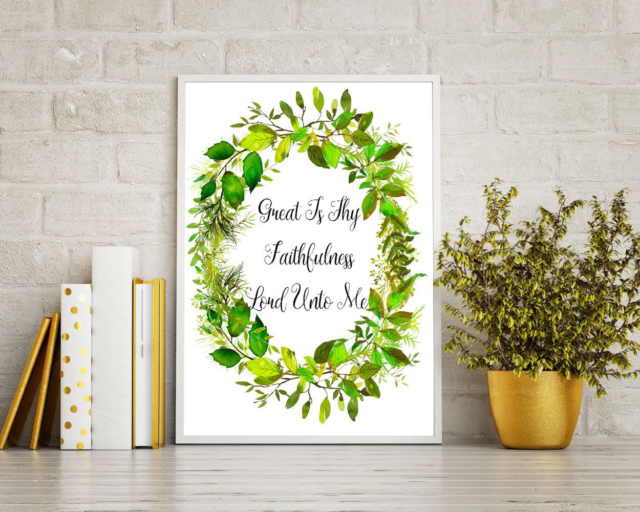 Wall Art Faithfulness Digital Print Faithfulness Poster Art Faithfulness Wall Art Print Faithfulness Floral Wreath Art Faithfulness Floral - Digital Download