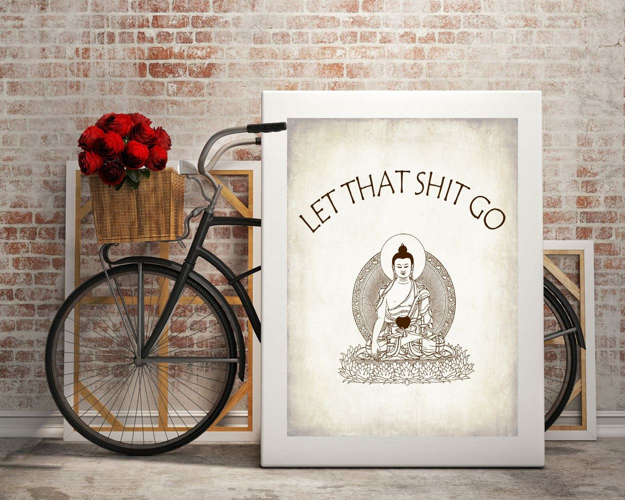 Wall Art Let That Shit Go Digital Print Yoga Poster Art Let That Shit Go Wall Art Print Yoga Wall Decor Let That Shit Go zen let it go - Digital Download