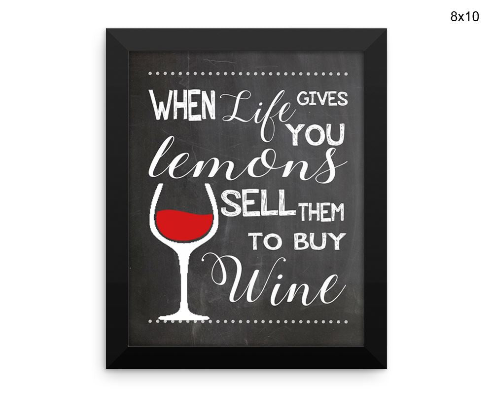 Wine Print, Beautiful Wall Art with Frame and Canvas options available Funny Decor