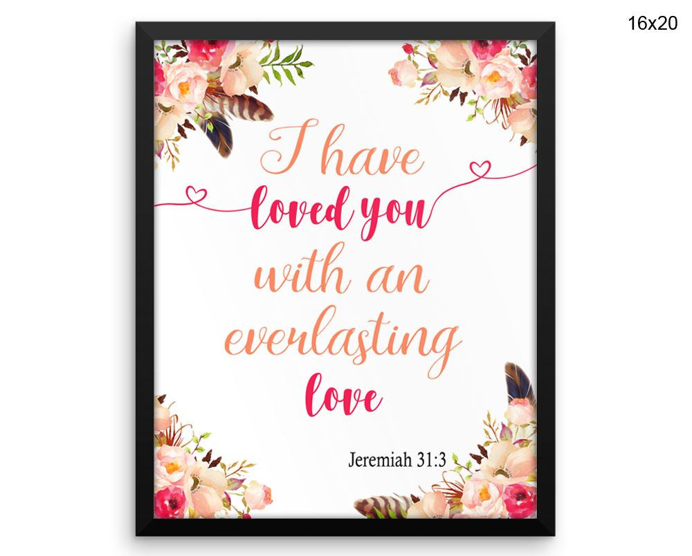 Christian Jeremiah Print, Beautiful Wall Art with Frame and Canvas options available Decor