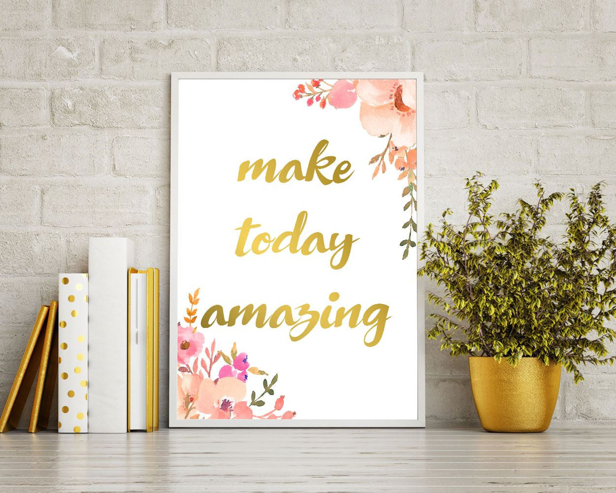 Wall Art Inspire Digital Print Today Poster Art Inspire Wall Art Print Today Wall Decor Inspire digital art digital print positive quote - Digital Download