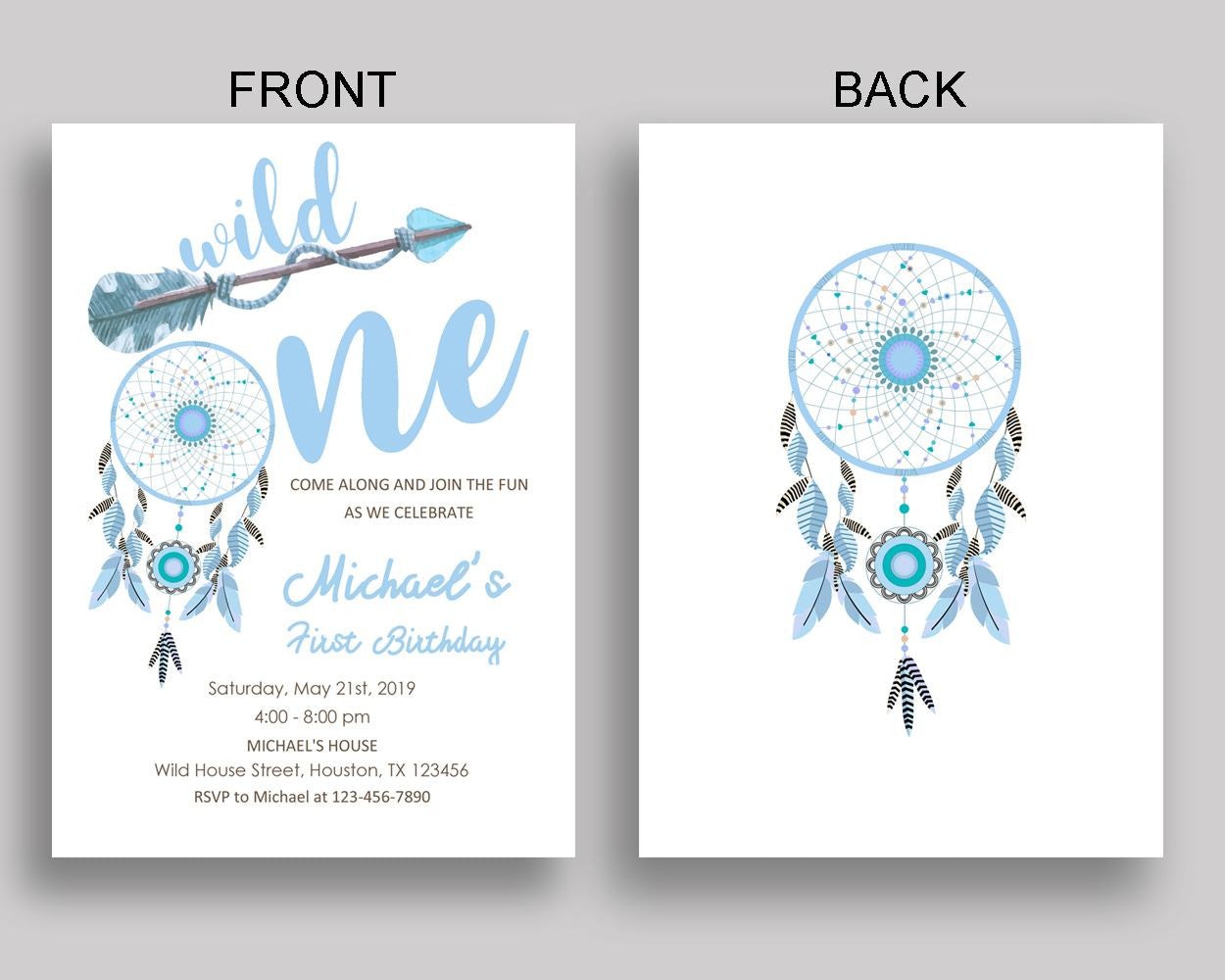 Wild One Bohemian Birthday Invitation Wild One Bohemian Birthday Party Invitation Wild One Bohemian Birthday Party Wild One Bohemian CT4ML - Digital Product
