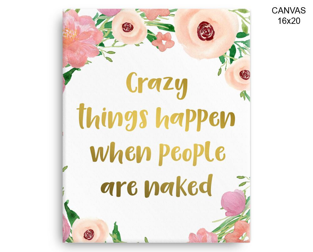 Naked Funny Print, Beautiful Wall Art with Frame and Canvas options available  Decor
