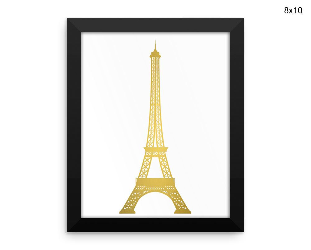Eiffel Tower Print, Beautiful Wall Art with Frame and Canvas options available Decor