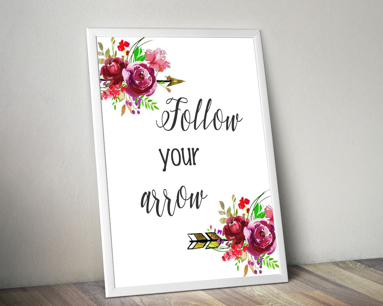 Wall Art Follow Your Arrow Digital Print Follow Your Arrow Poster Art Follow Your Arrow Wall Art Print Follow Your Arrow Wall Decor Follow - Digital Download