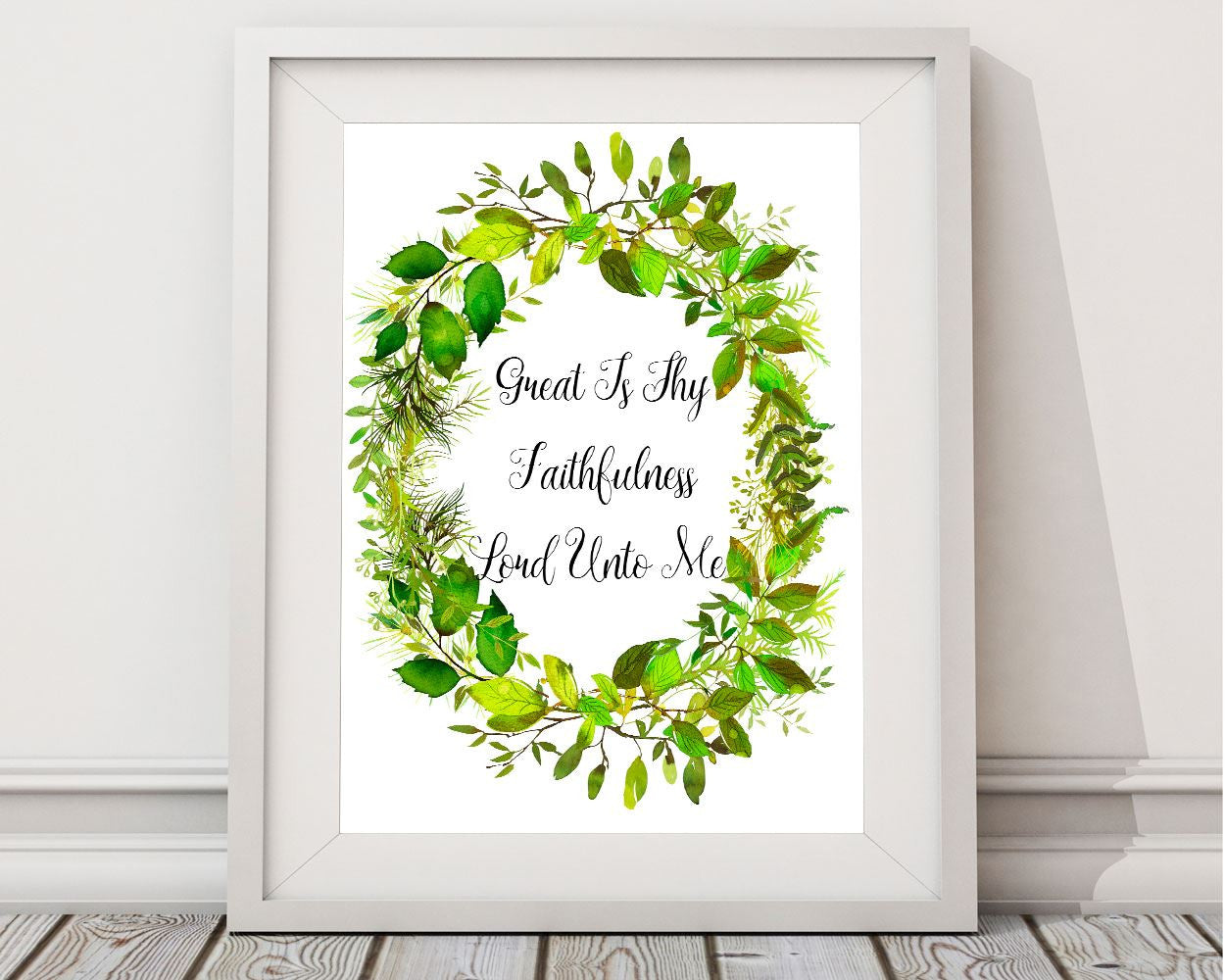 Wall Art Faithfulness Digital Print Faithfulness Poster Art Faithfulness Wall Art Print Faithfulness Floral Wreath Art Faithfulness Floral - Digital Download