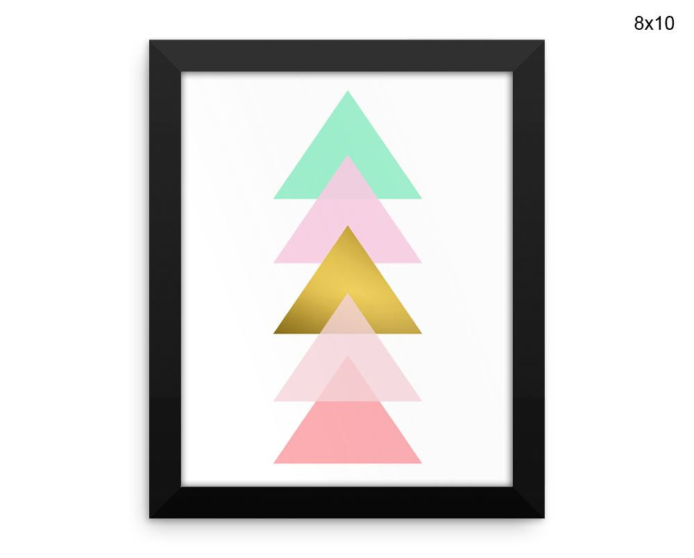 Abstract Geometric Print, Beautiful Wall Art with Frame and Canvas options available Decor