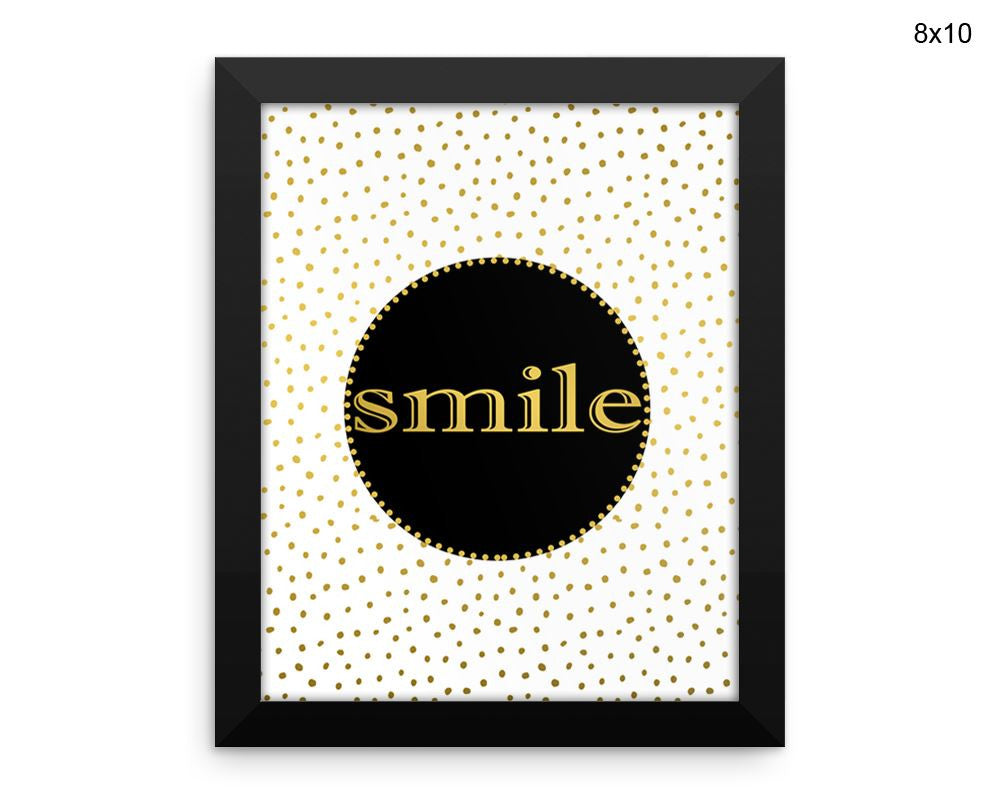 Smile Confetti Print, Beautiful Wall Art with Frame and Canvas options available  Decor