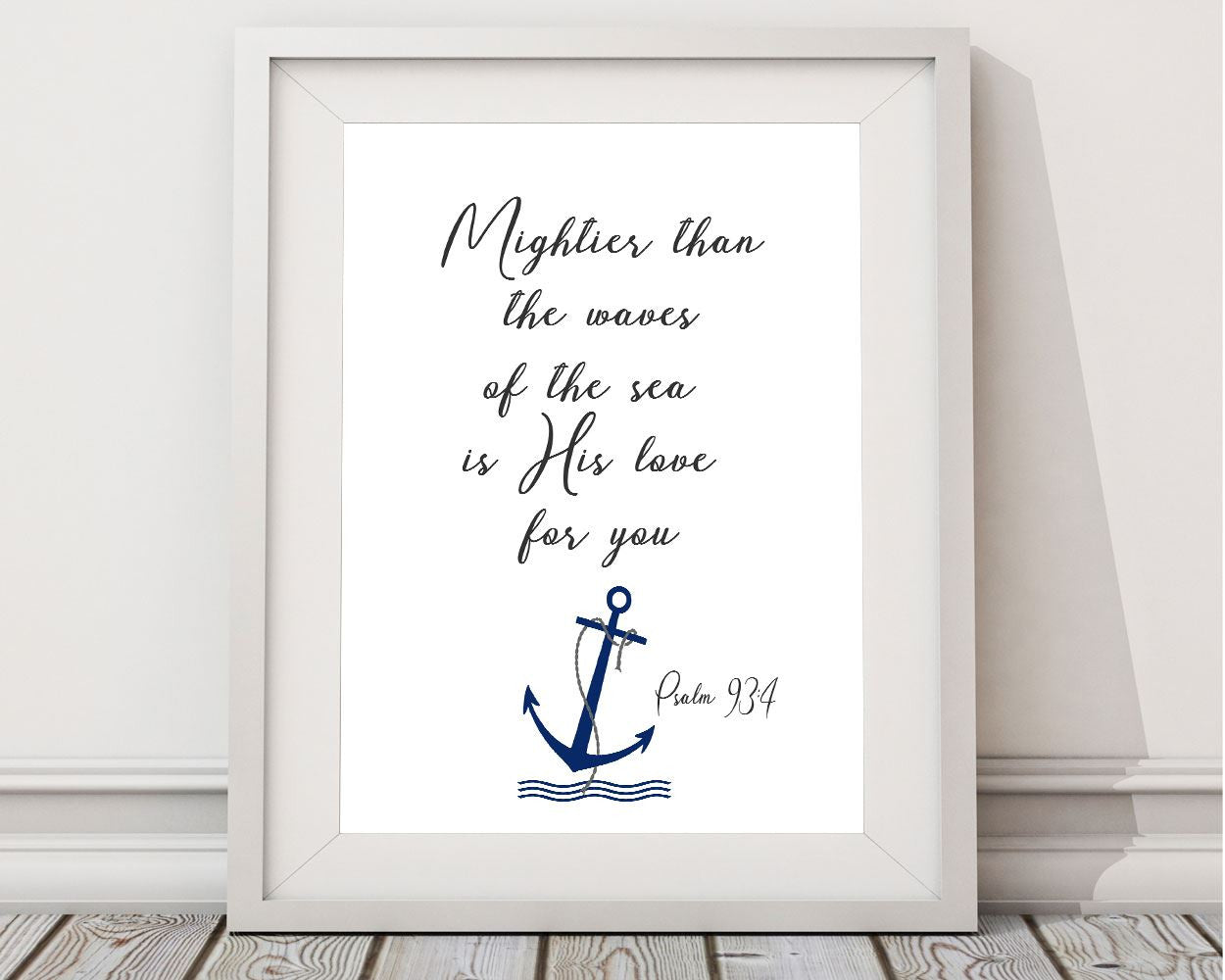 Wall Art Mightier Than The Waves Of The Sea Digital Print Mightier Than The Waves Of The Sea Poster Art Mightier Than The Waves Of The Sea - Digital Download