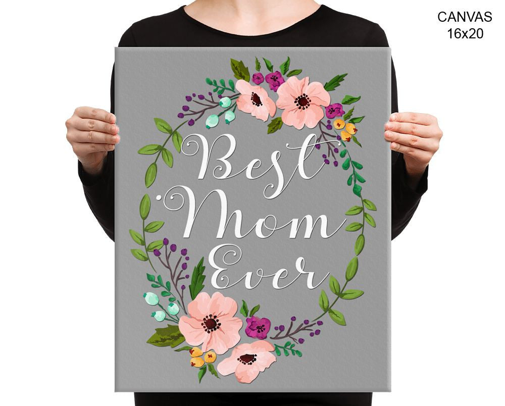 Mom Mommy Print, Beautiful Wall Art with Frame and Canvas options available Home Decor