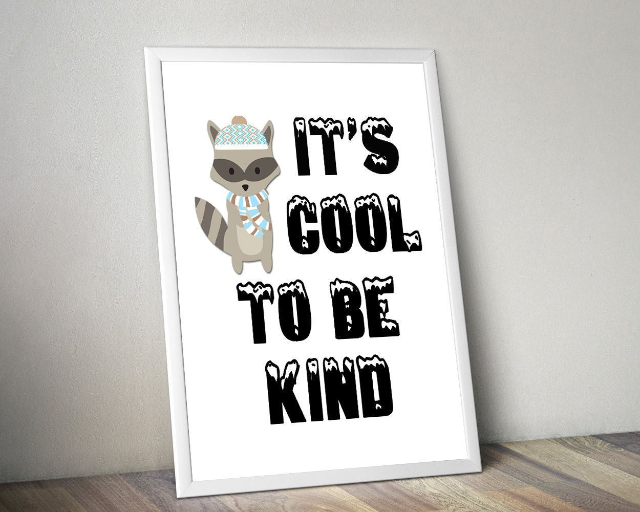 Wall Art Kindness Digital Print Cool Poster Art Kindness Wall Art Print Cool Kids Art Cool Kids Print Kindness Wall Decor Kindness - Digital Download