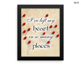 Traveller Travelling Print, Beautiful Wall Art with Frame and Canvas options available  Decor