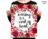 Nursing Print, Beautiful Wall Art with Frame and Canvas options available Nursery Decor