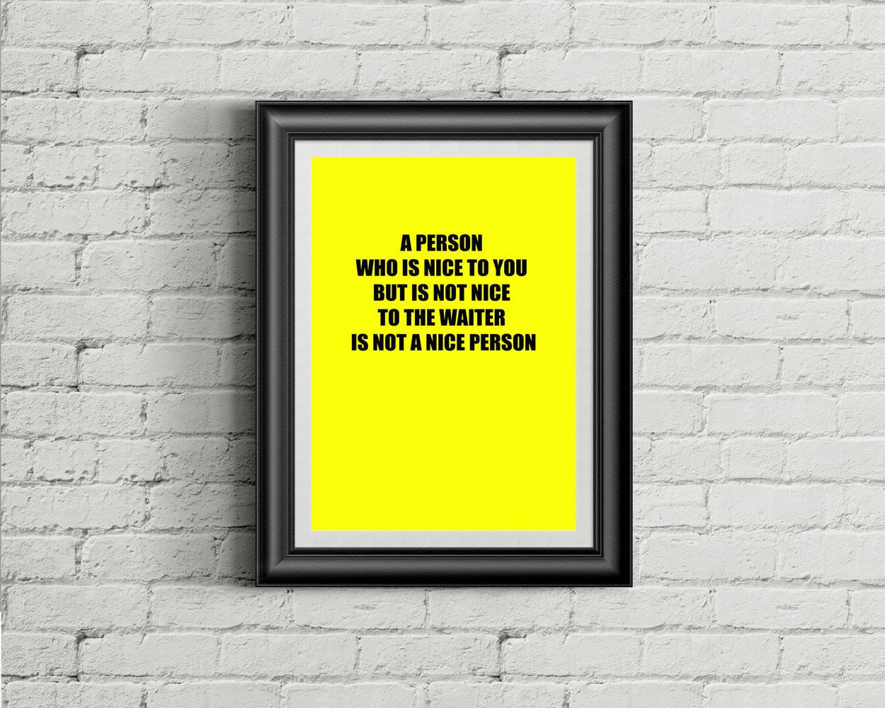 Wall Art Waiter Digital Print Waiter Poster Art Waiter Wall Art Print Waiter Bar Art Waiter Bar Print Waiter Wall Decor Waiter warning - Digital Download