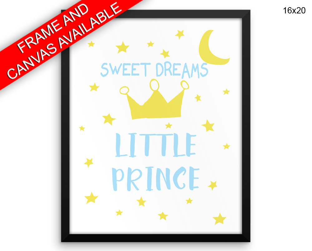 Sweet Dreams Print, Beautiful Wall Art with Frame and Canvas options available Nursery Decor