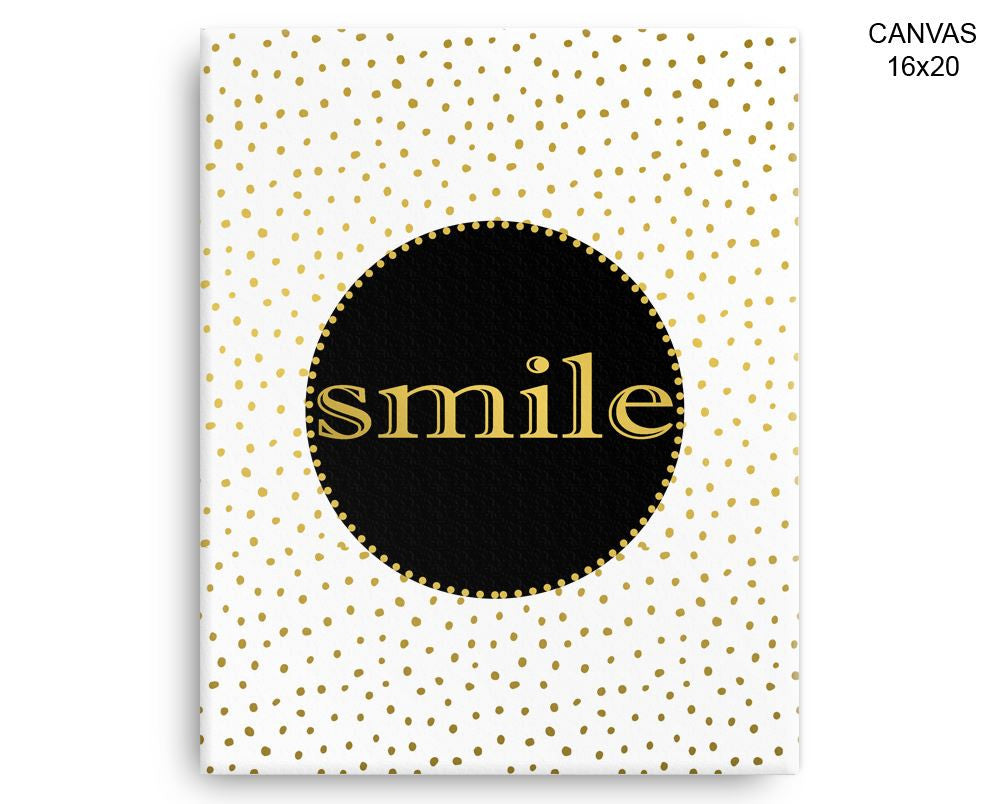 Smile Confetti Print, Beautiful Wall Art with Frame and Canvas options available  Decor