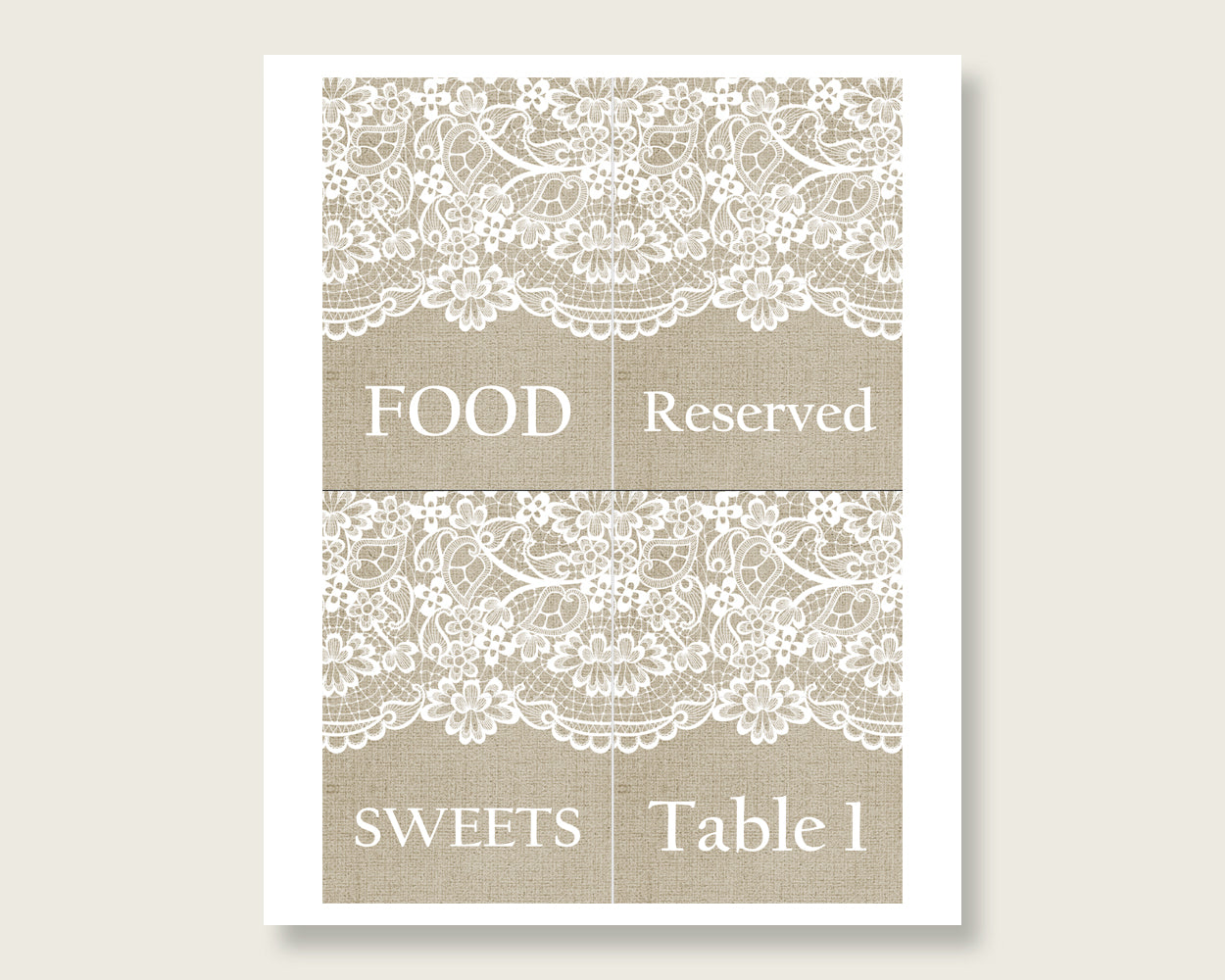 Food Tent Bridal Shower Food Tent Burlap And Lace Bridal Shower Food Tent Bridal Shower Burlap And Lace Food Tent Brown White prints NR0BX