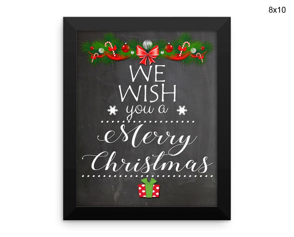 Christmas Print, Beautiful Wall Art with Frame and Canvas options available Christmas Decor