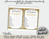 Gold And Yellow Glittering Gold Bridal Shower Theme: Scattergories Game - couples shower game, yellow theme, party organization - JTD7P - Digital Product
