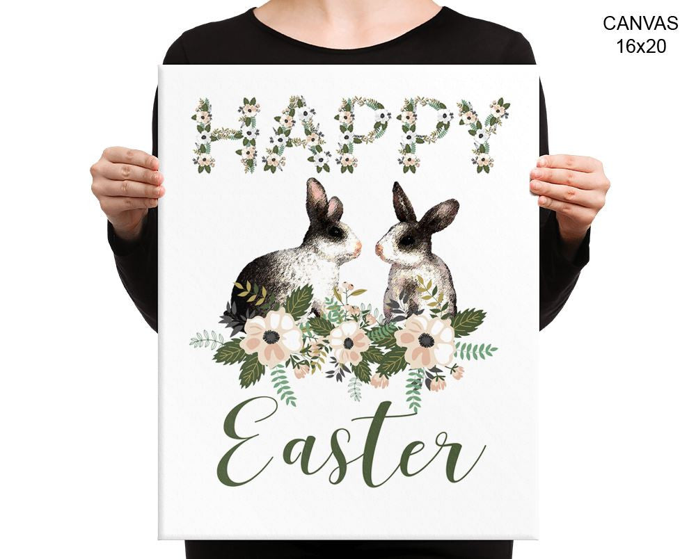 Easter Bunny Print, Beautiful Wall Art with Frame and Canvas options available Easter Decor