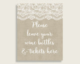 Wine Raffle Bridal Shower Wine Raffle Burlap And Lace Bridal Shower Wine Raffle Bridal Shower Burlap And Lace Wine Raffle Brown White NR0BX