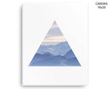 Triangle Mountain Print, Beautiful Wall Art with Frame and Canvas options available Living Room