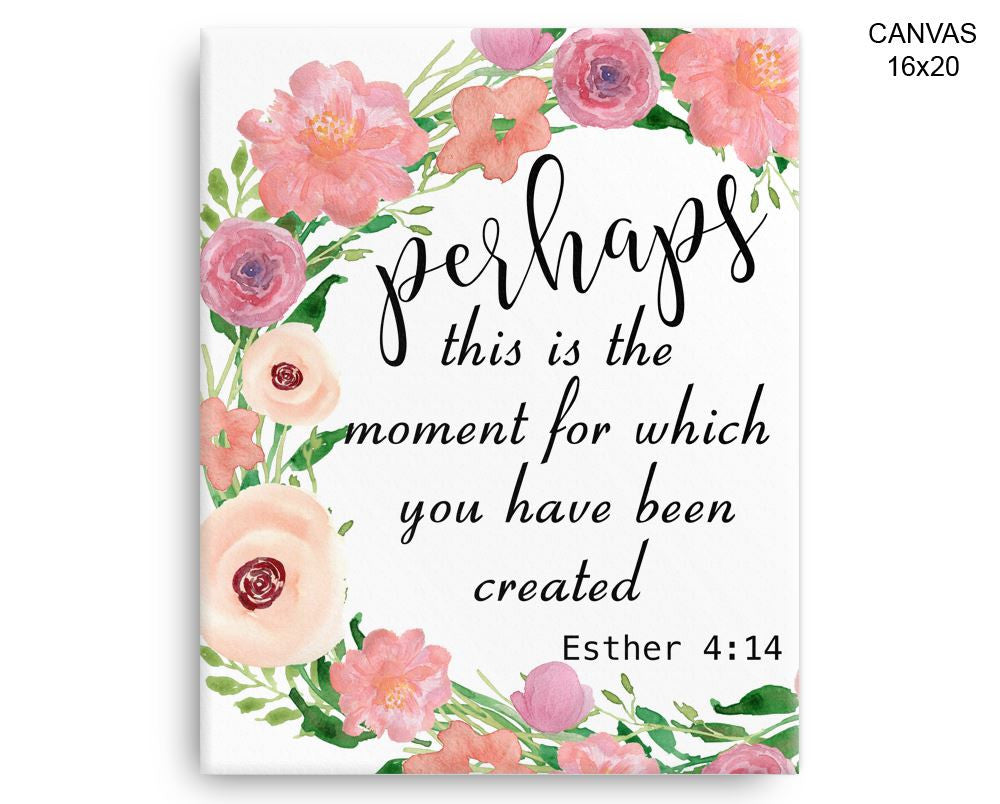 Esther Print, Beautiful Wall Art with Frame and Canvas options available Scripture Decor