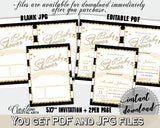 Baby Shower INVITATION editable Pdf with black white strips color theme, digital Jpg included, instant download - bs001